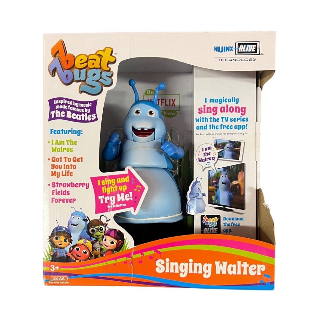 Beat Bugs Singing Walter Interactive Toy Netflix Hijinx Alive Beatles New